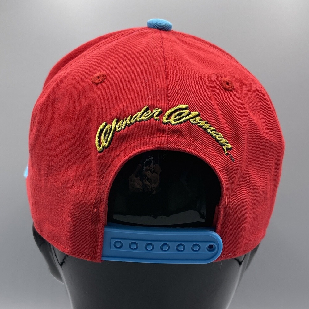 Wonder Woman Baseball Cap‎ DC Comics Classic Red Blue Gold Snap Back Adjustable - Picture 6 of 12